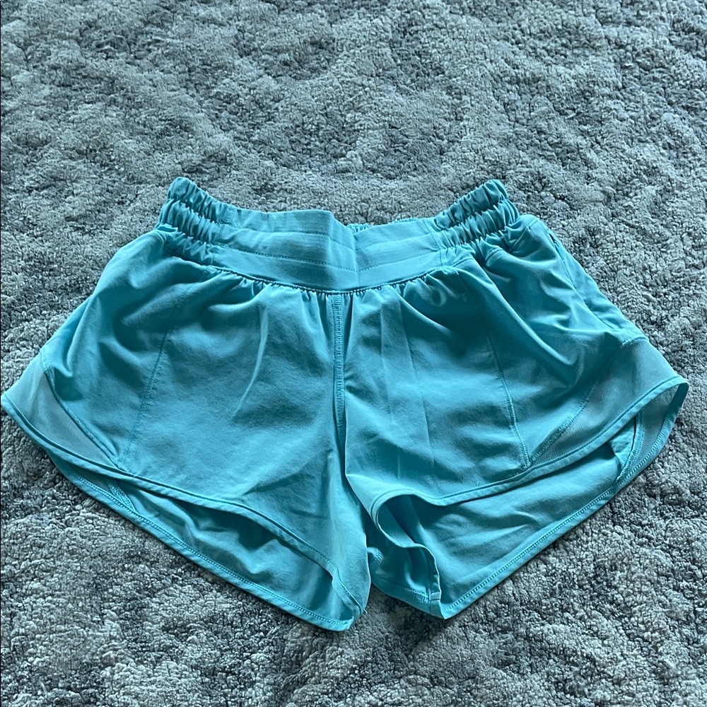 Lululemon Athletica Cyan Hotty Hot  Shorts 2.5 inseam
